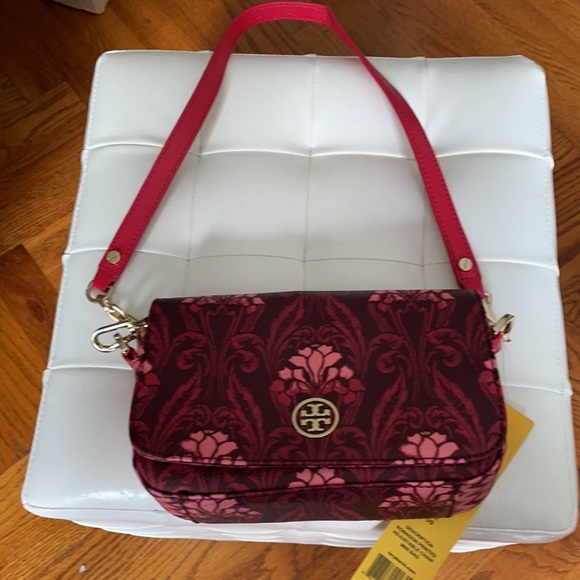 Tory Burch NWT floral Robinson mini chain bag clutch crossbody adjustable length - Picture 4 of 7